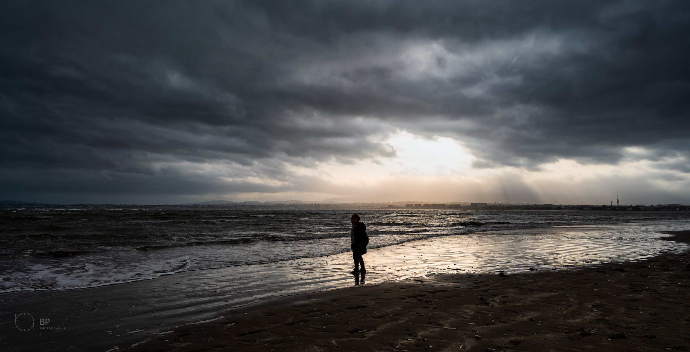 Stormy beach, Poolbeg